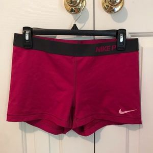 Nike pro spandex shorts